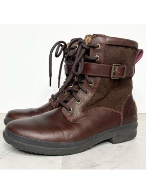 UGG Kesey Brown Waterproof Lace Up Boot 7